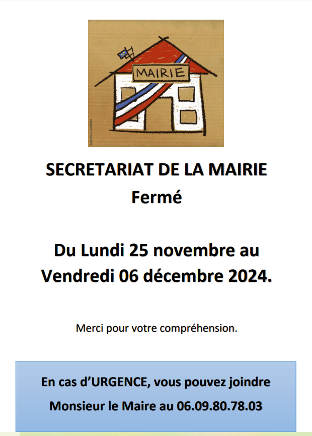 FERMETURE MAIRIE