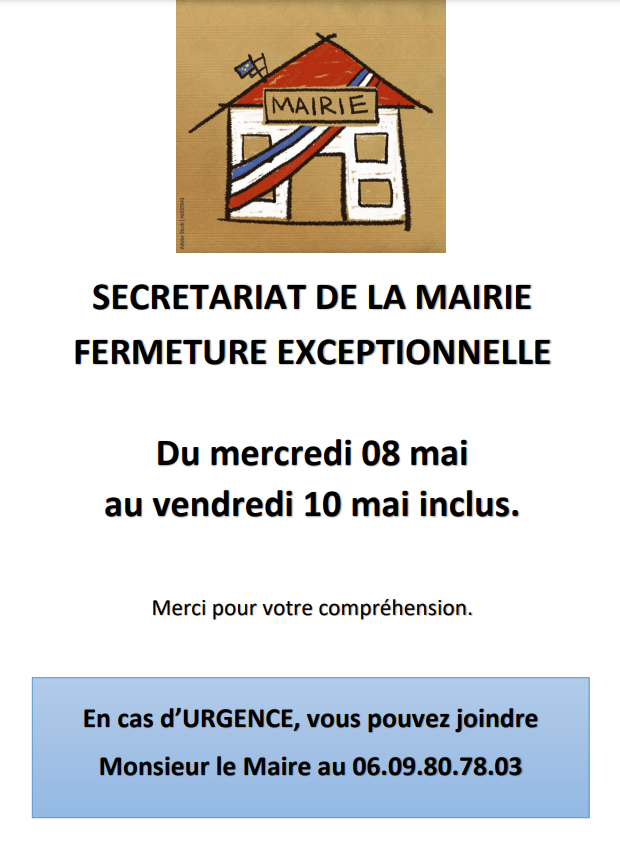 FERMETURE MAIRIE